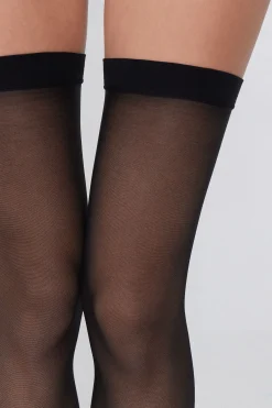 20 Denier Garter Belt Tights - Basic - Women | Tezenis