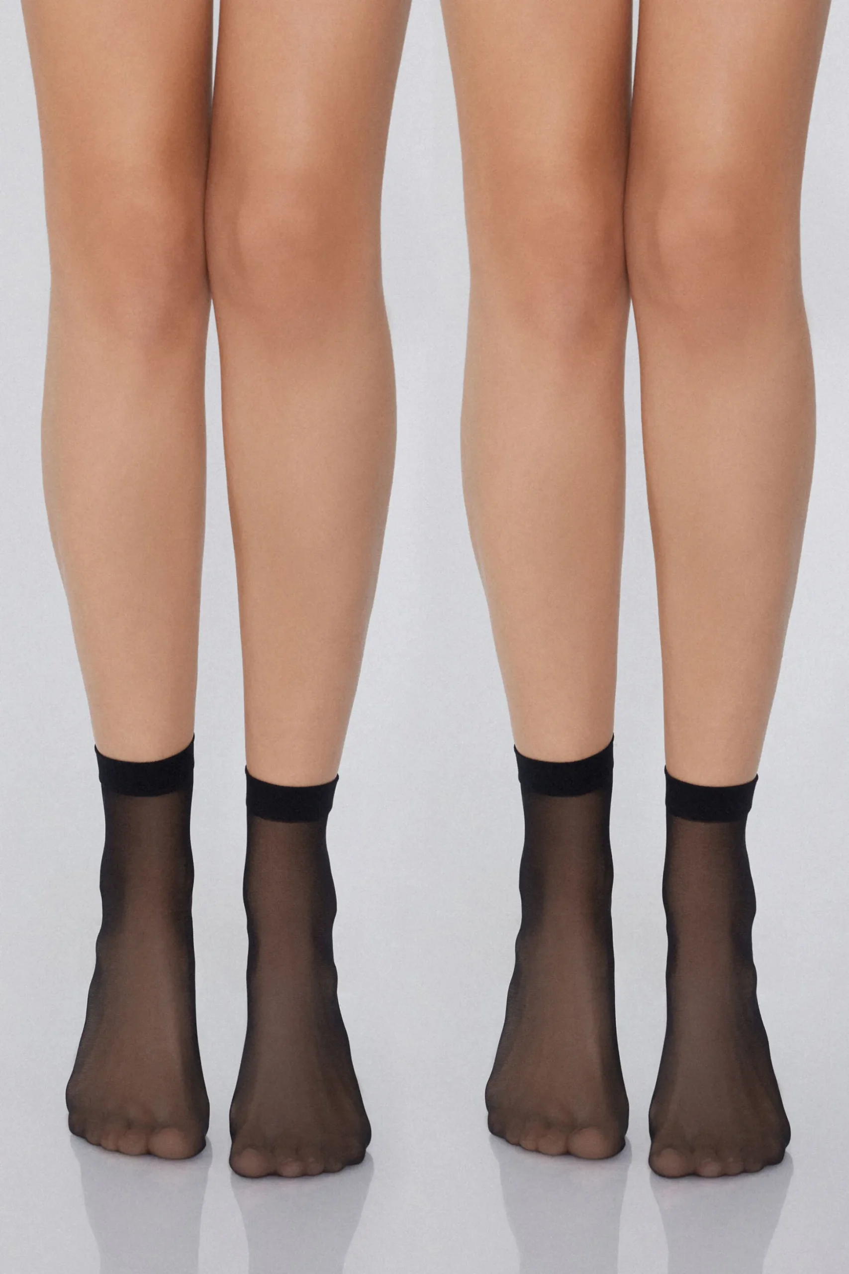 2 Pairs Of Appearance 20 Denier Sheer Crew Socks - Socks - Women | Tezenis