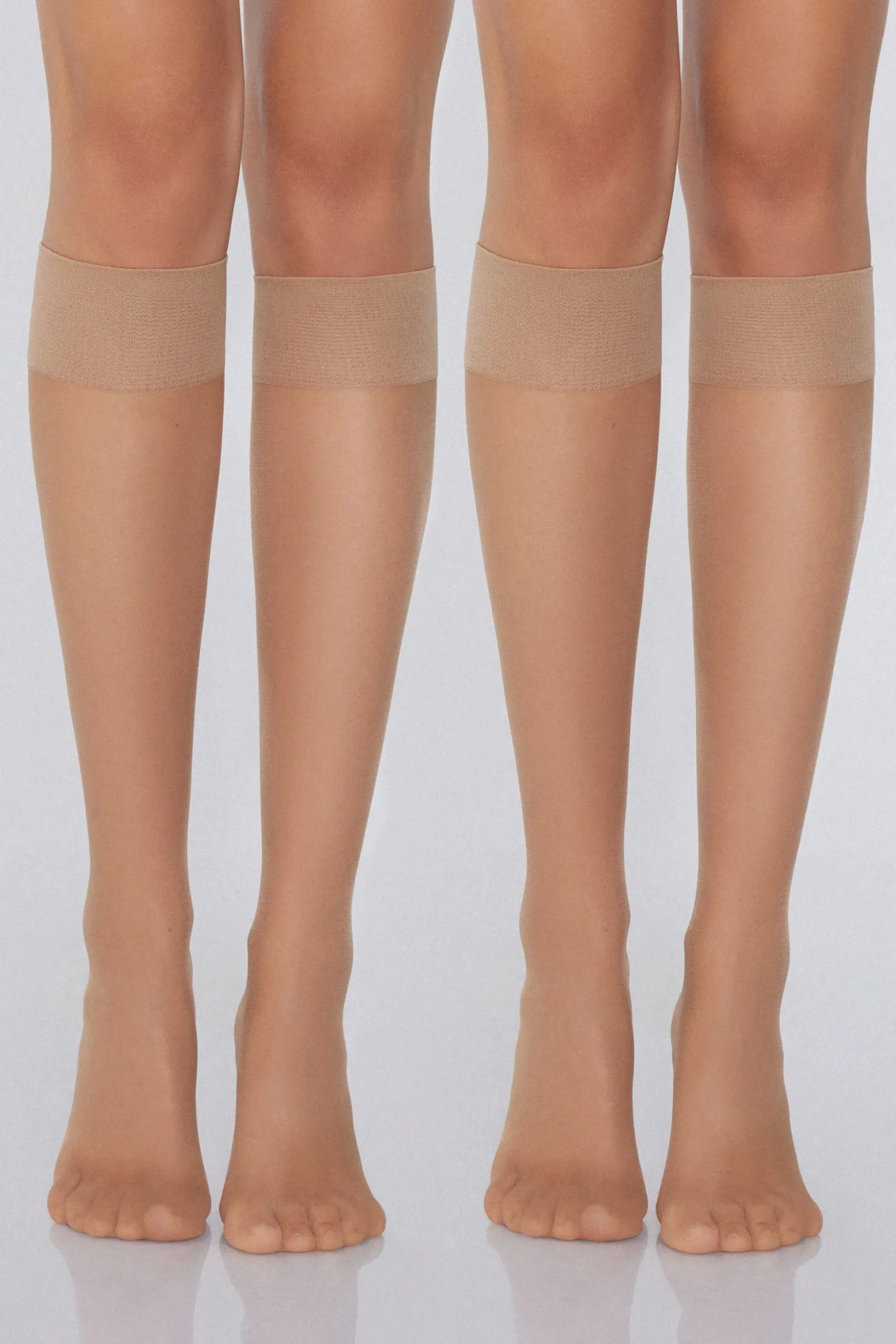 2 Pairs Of Appearance 20 Denier Sheer Knee-High Stockings - Socks - Women | Tezenis