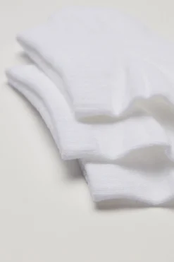 3 Pairs Of Cotton Athletic Ankle Socks - Socks - Women | Tezenis