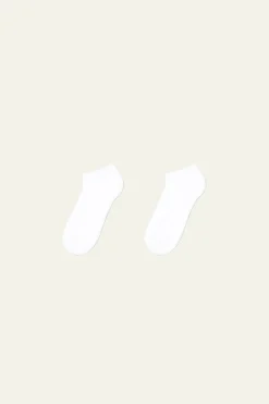 3 Pairs Of Cotton Athletic Ankle Socks - Socks - Women | Tezenis