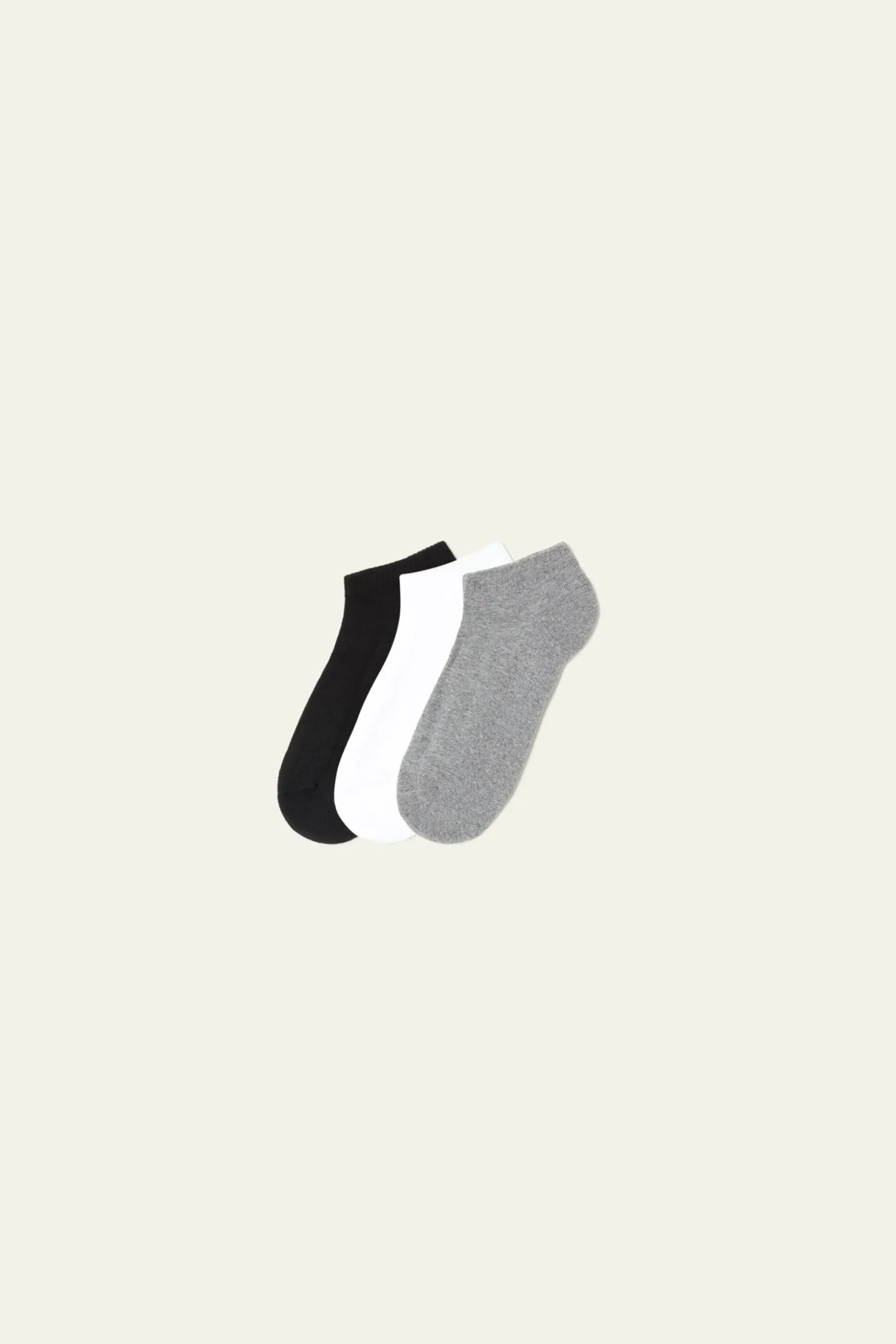 3 Pairs Of Cotton Athletic Ankle Socks - Socks - Women | Tezenis