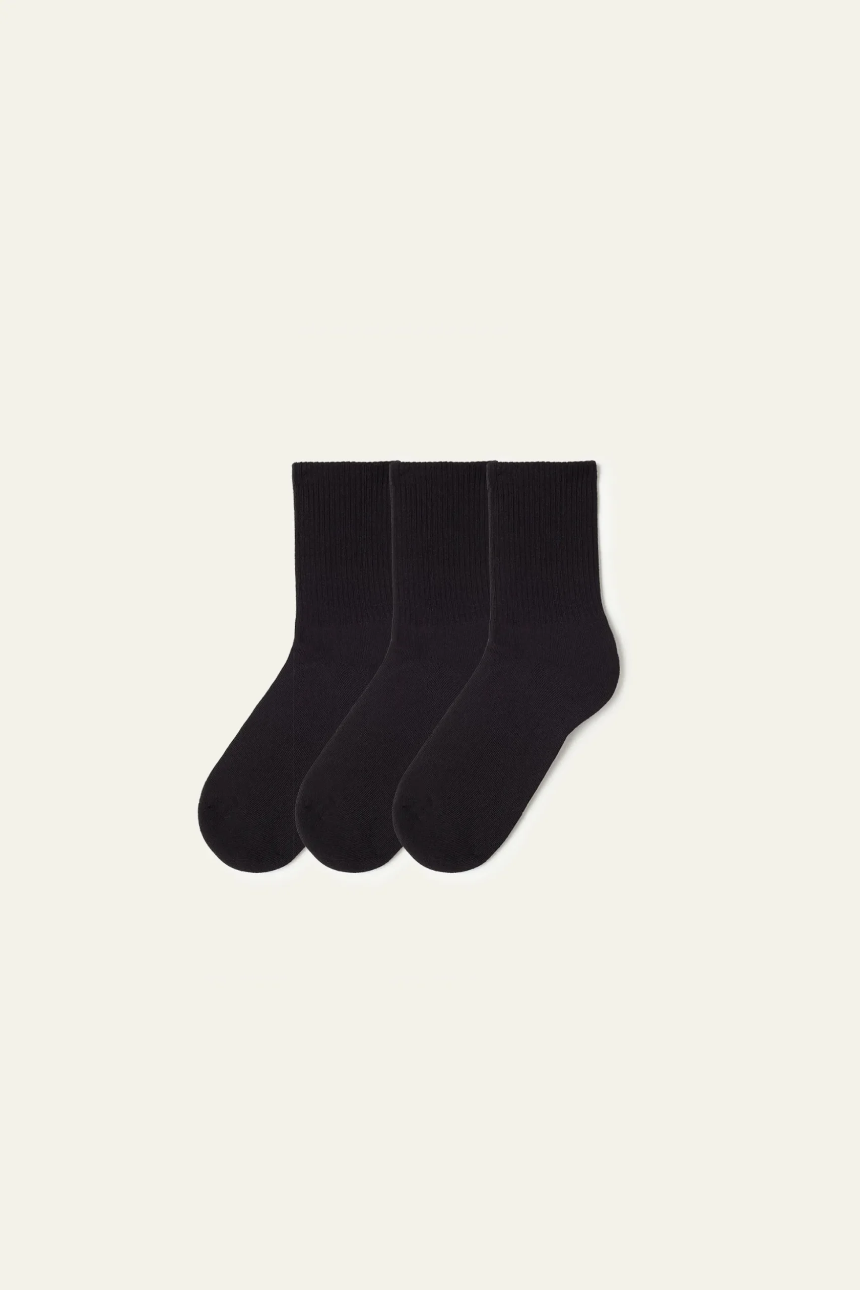 3 Pairs Of Cotton Athletic Crew Socks - Socks - Women | Tezenis