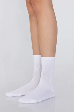 3 Pairs Of Cotton Athletic Crew Socks - Socks - Women | Tezenis