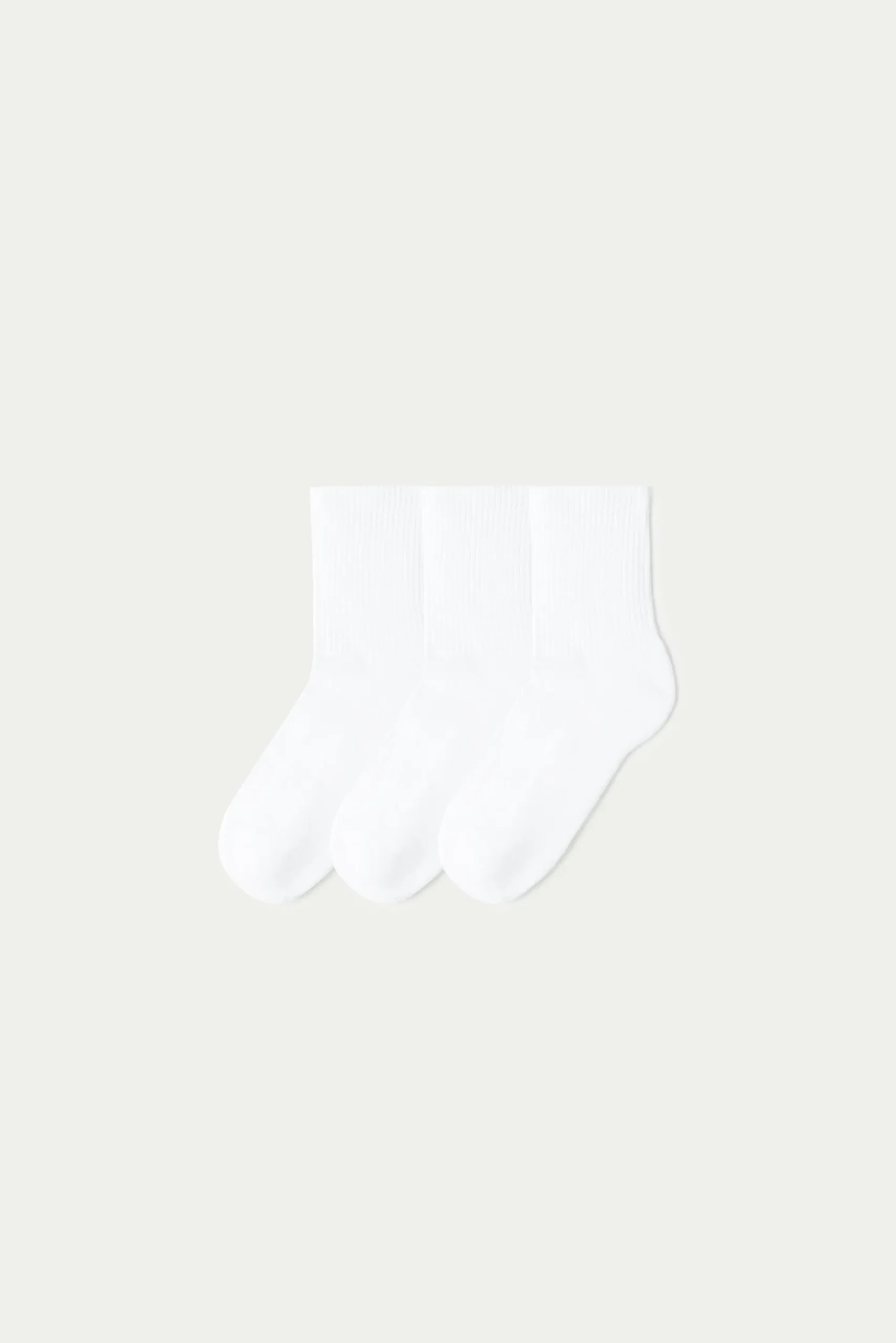 3 Pairs Of Cotton Athletic Crew Socks - Socks - Women | Tezenis
