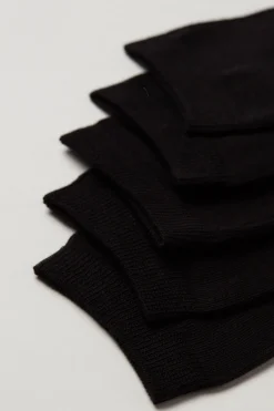 5 Pairs Of Cotton Crew Socks - Socks - Women | Tezenis