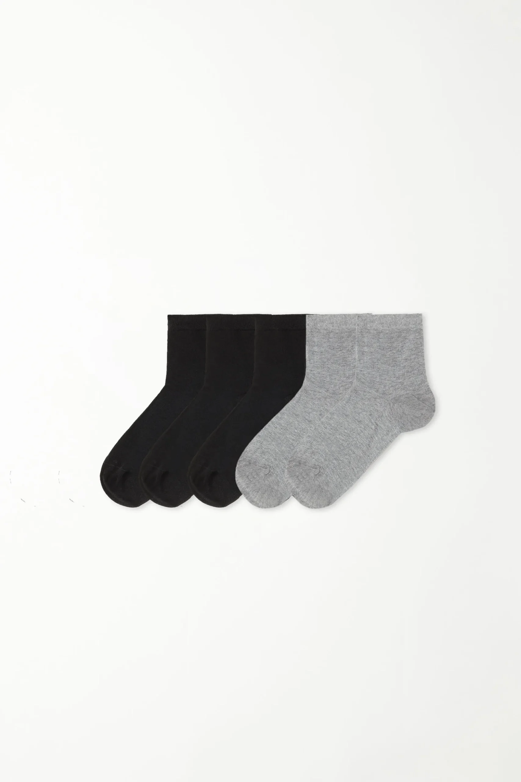 5 Pairs Of Cotton Crew Socks - Socks - Women | Tezenis