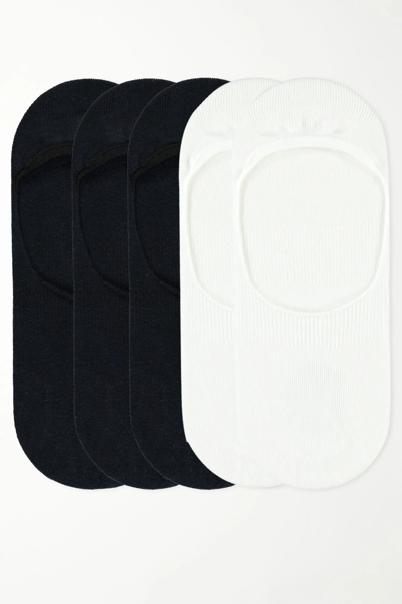 5 Pairs Of Cotton No-Show Socks - Socks - Women | Tezenis