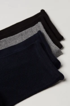 5 Pairs Of Cuffless Cotton Crew Socks - Socks - Women | Tezenis
