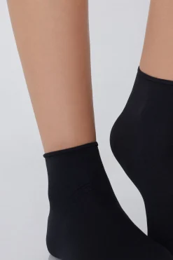 2 Pairs Of Soft Touch 50 Denier Microfiber Crew Socks - Socks - Women | Tezenis