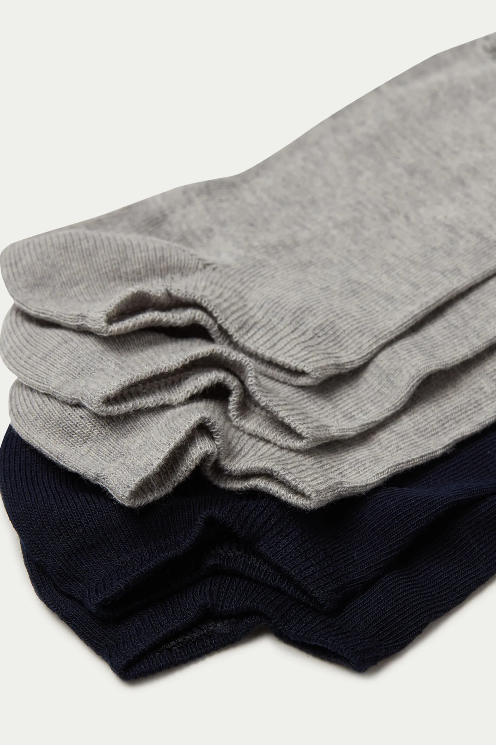 5 Pairs Of Solid-Colored Cotton Ankle Socks - Socks - Women | Tezenis