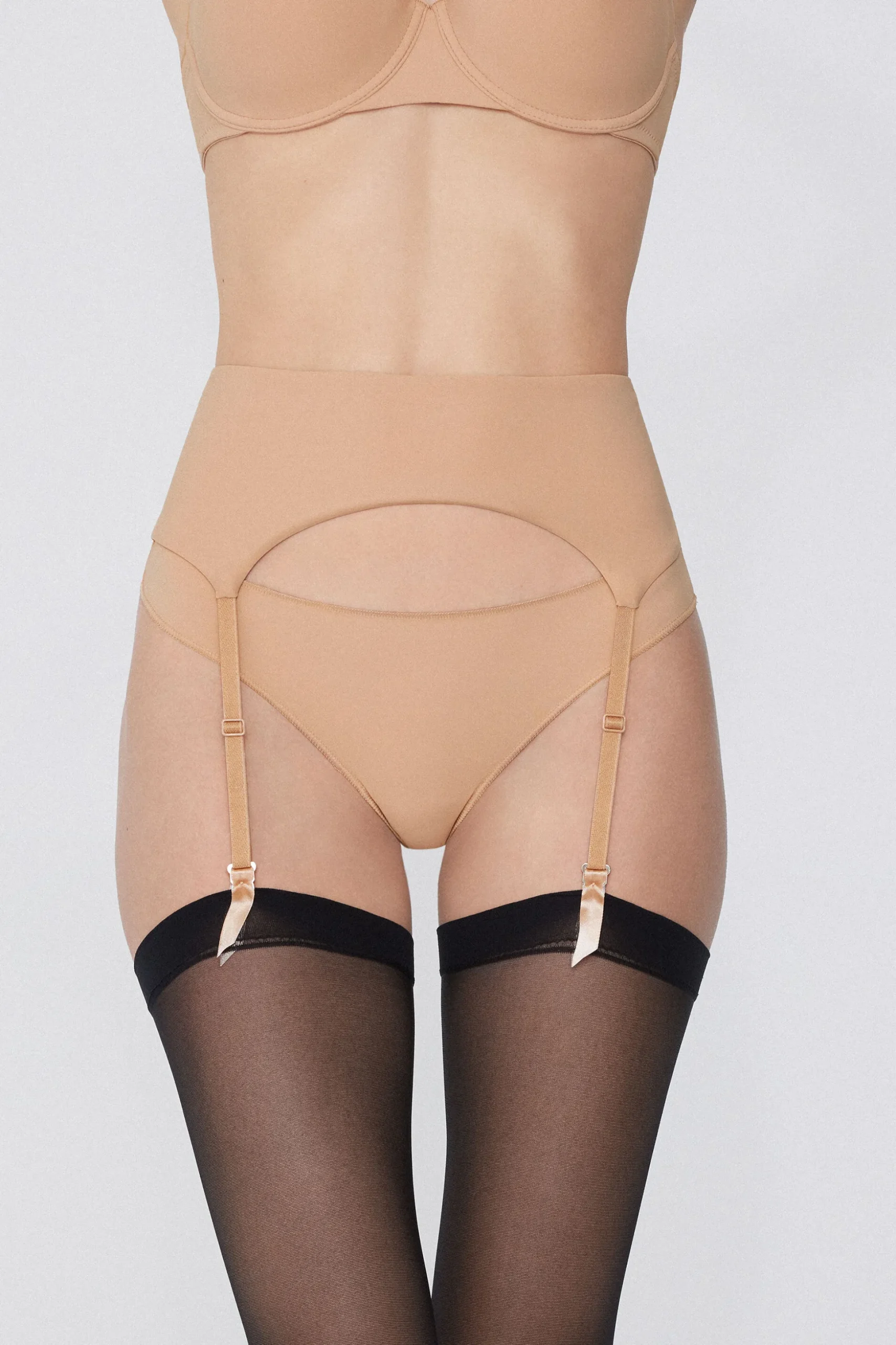 Adjustable Recycled Microfiber Garter Belt - Accessories - Women | Tezenis
