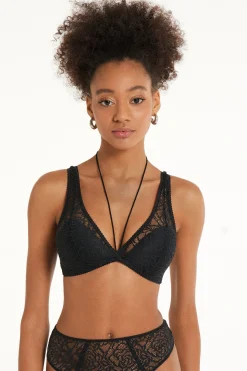 After Midnight Lace Havana Lightly Padded Triangle Bra - Bralette - Women | Tezenis