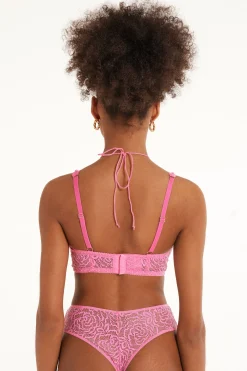 After Midnight Lace Havana Lightly Padded Triangle Bra - Bralette - Women | Tezenis