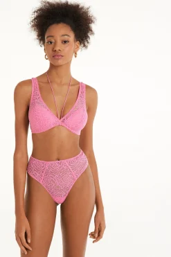 After Midnight Lace Havana Lightly Padded Triangle Bra - Bralette - Women | Tezenis