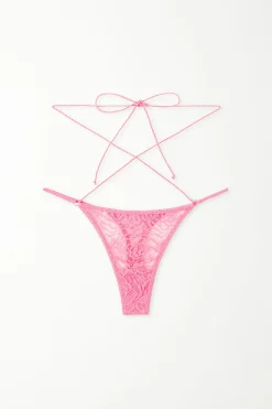 After Midnight Lace High-Cut String Thong - G-strings And Thongs - Women | Tezenis