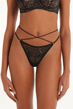 After Midnight Lace High-Cut String Thong - G-strings And Thongs - Women | Tezenis
