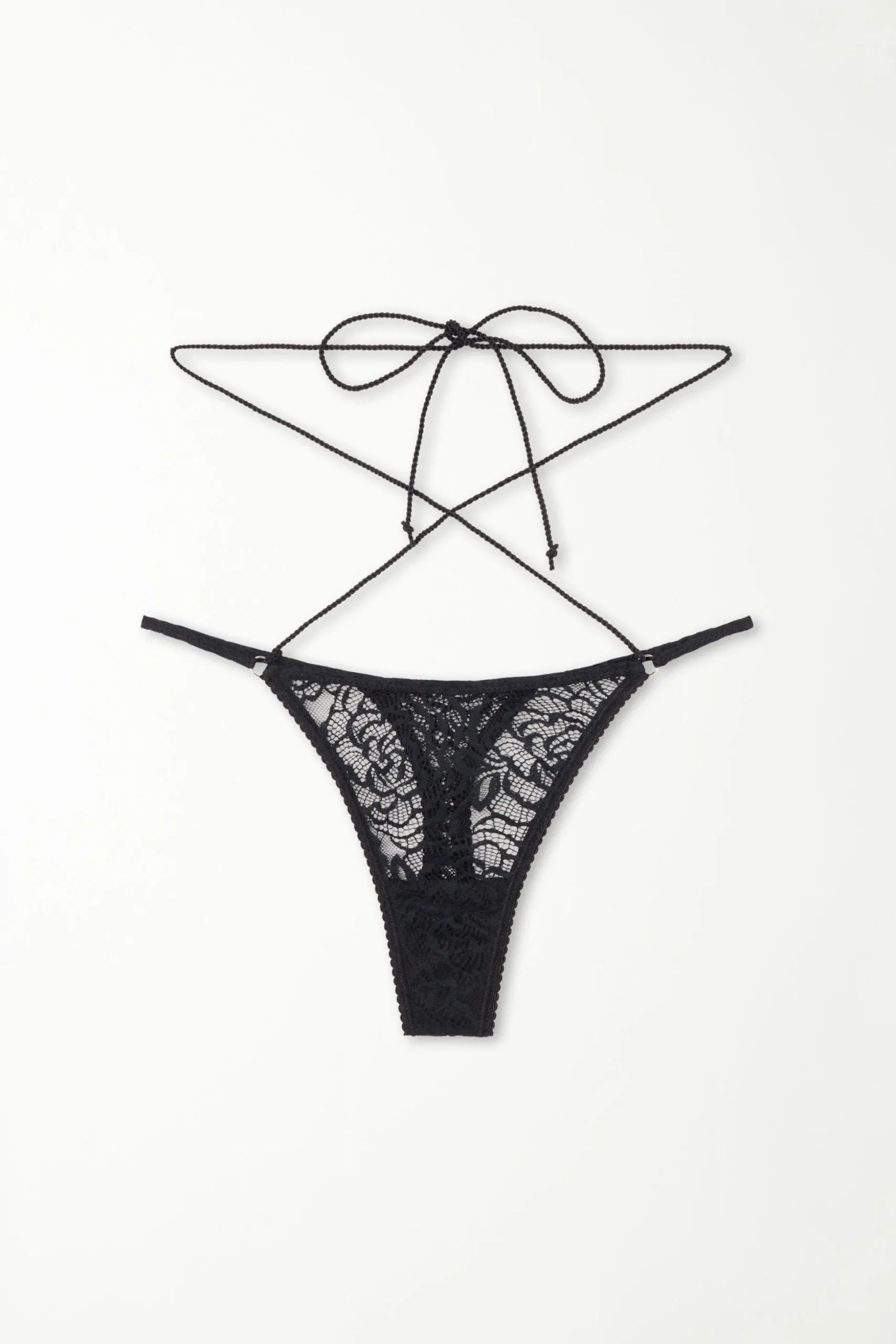After Midnight Lace High-Cut String Thong - G-strings And Thongs - Women | Tezenis