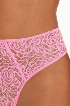 After Midnight Lace High-Waisted High-Cut Brazilian Panties - Cheeky Briefs - Women | Tezenis