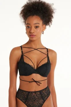 After Midnight Lace Wien Padded Push-Up Bra - Push-up - Women | Tezenis
