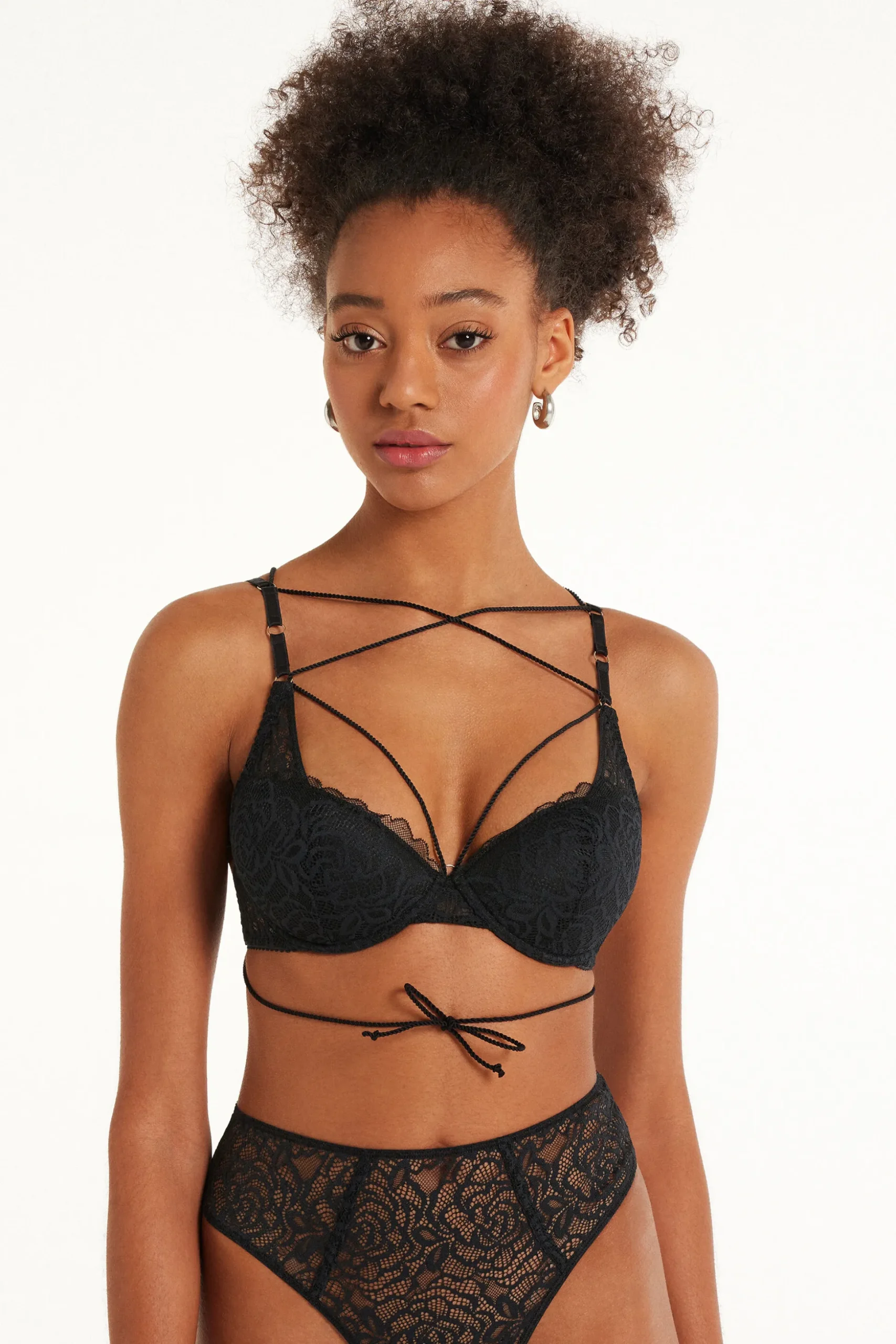 After Midnight Lace Wien Padded Push-Up Bra - Push-up - Women | Tezenis