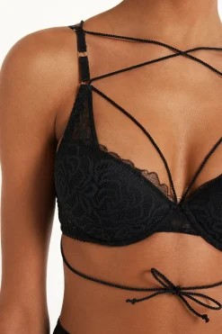 After Midnight Lace Wien Padded Push-Up Bra - Push-up - Women | Tezenis