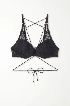 After Midnight Lace Wien Padded Push-Up Bra - Push-up - Women | Tezenis