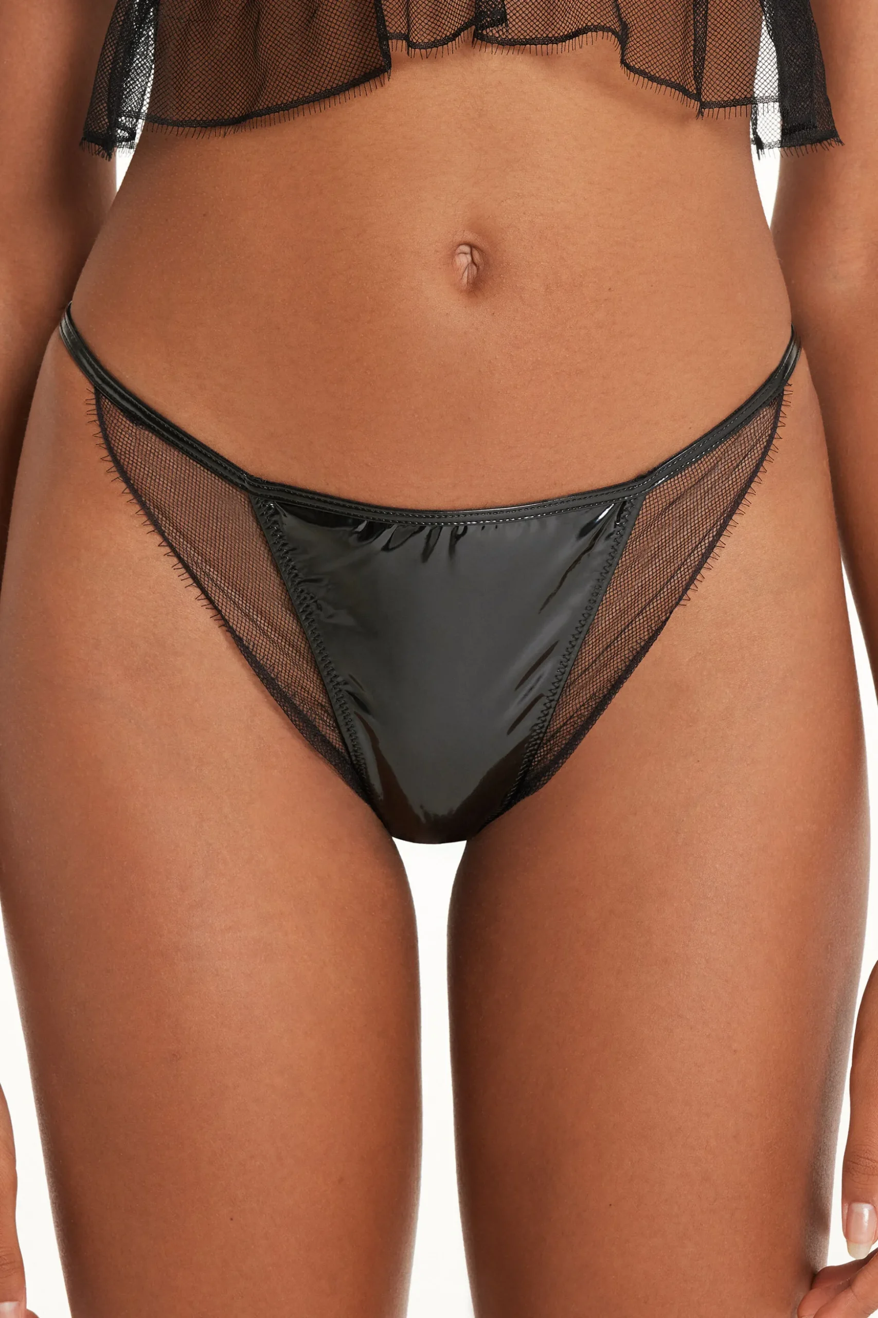 Amorous Vynil String Panties - Classic - Women | Tezenis