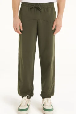 Basic Full Length Drawstring Sweatpants With Pockets - Long Pants - Men | Tezenis