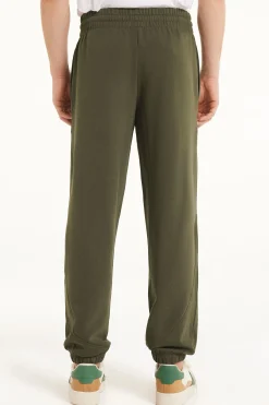 Basic Full Length Drawstring Sweatpants With Pockets - Long Pants - Men | Tezenis