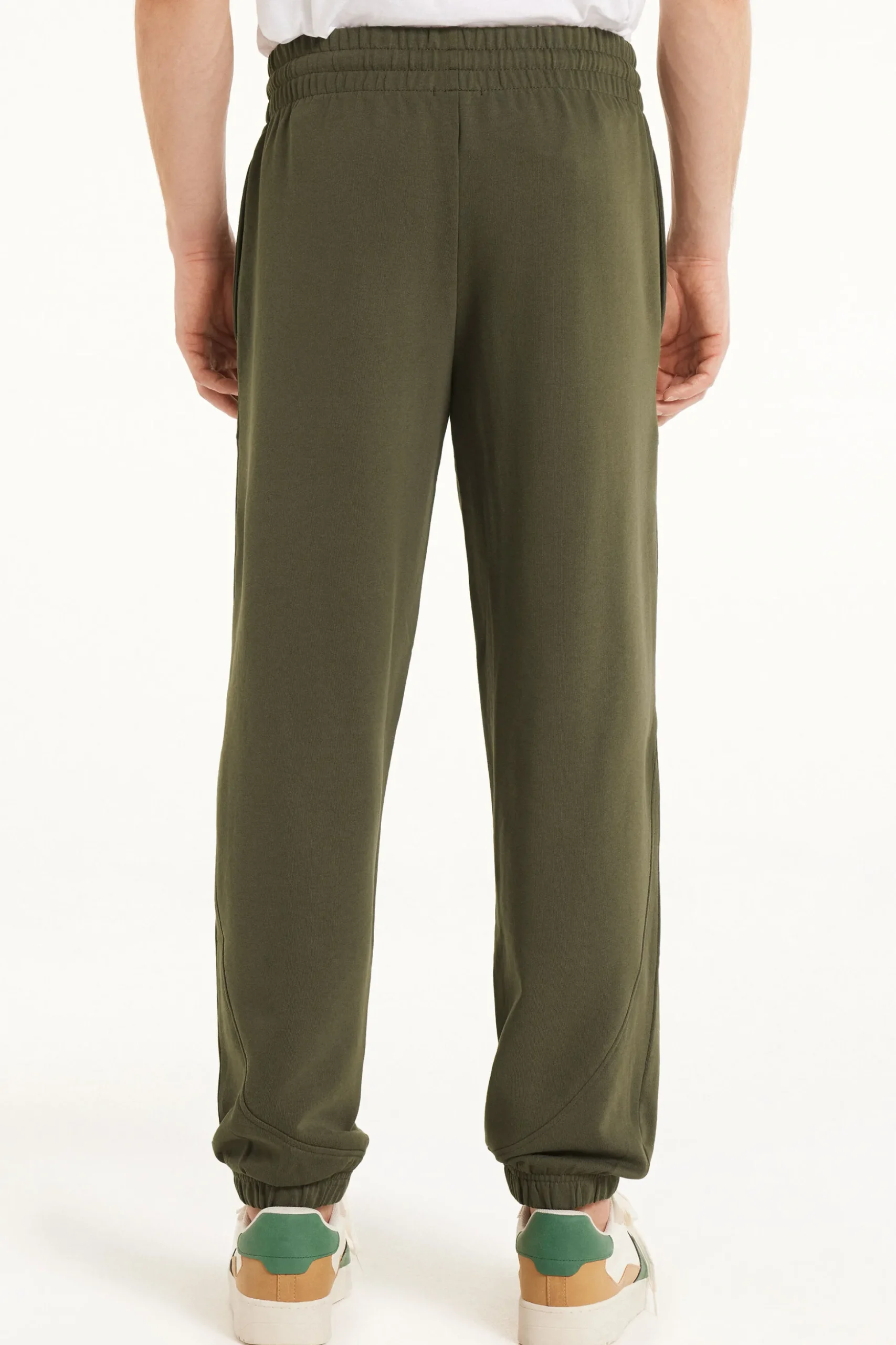 Basic Full Length Drawstring Sweatpants With Pockets - Long Pants - Men | Tezenis
