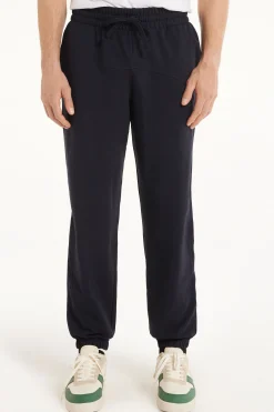 Basic Full Length Drawstring Sweatpants With Pockets - Long Pants - Men | Tezenis
