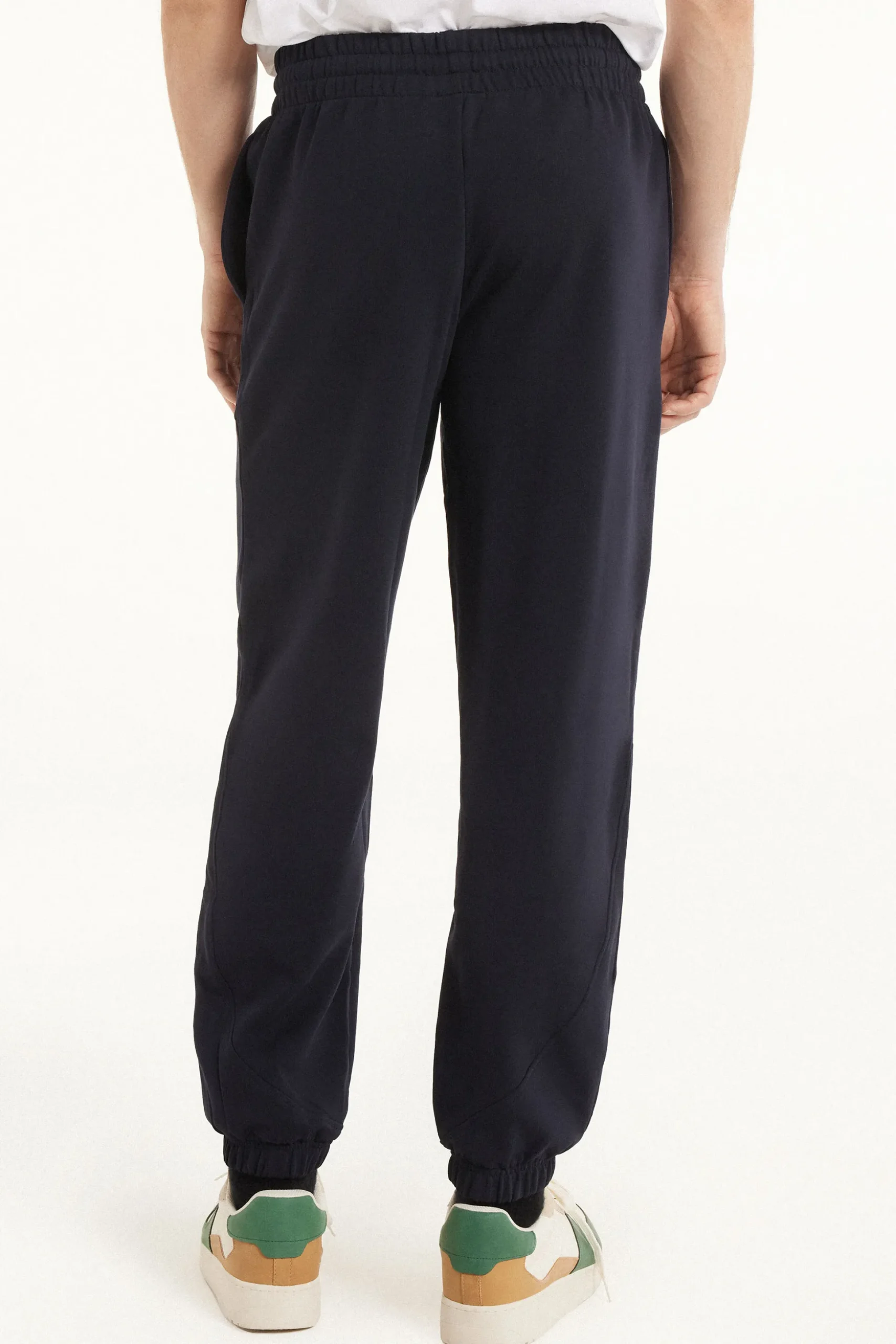 Basic Full Length Drawstring Sweatpants With Pockets - Long Pants - Men | Tezenis