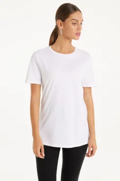 Basic Jersey T-Shirt - Short-Sleeved Tops - Women | Tezenis