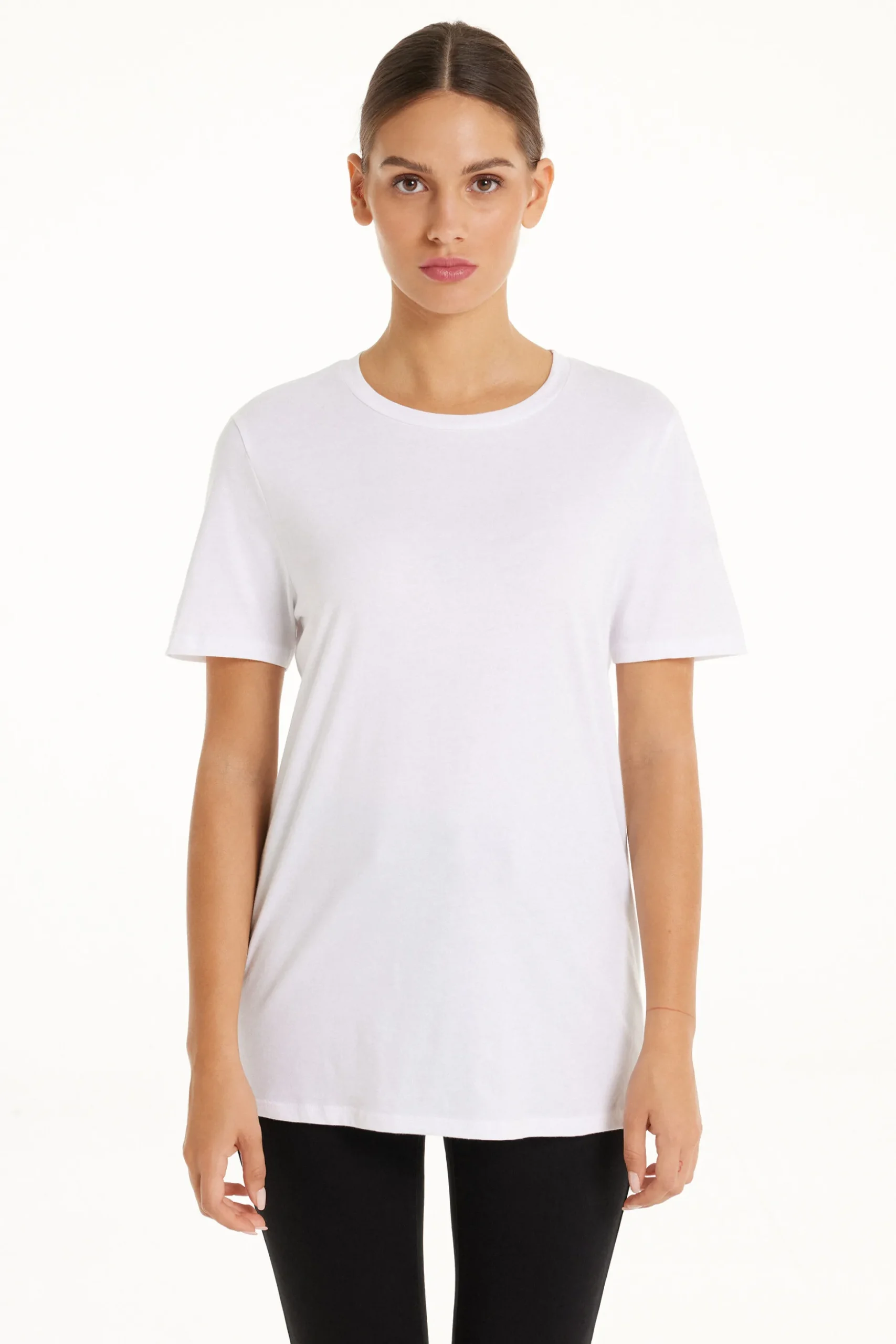 Basic Jersey T-Shirt - Short-Sleeved Tops - Women | Tezenis