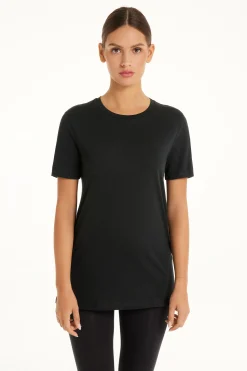 Basic Jersey T-Shirt - Short-Sleeved Tops - Women | Tezenis