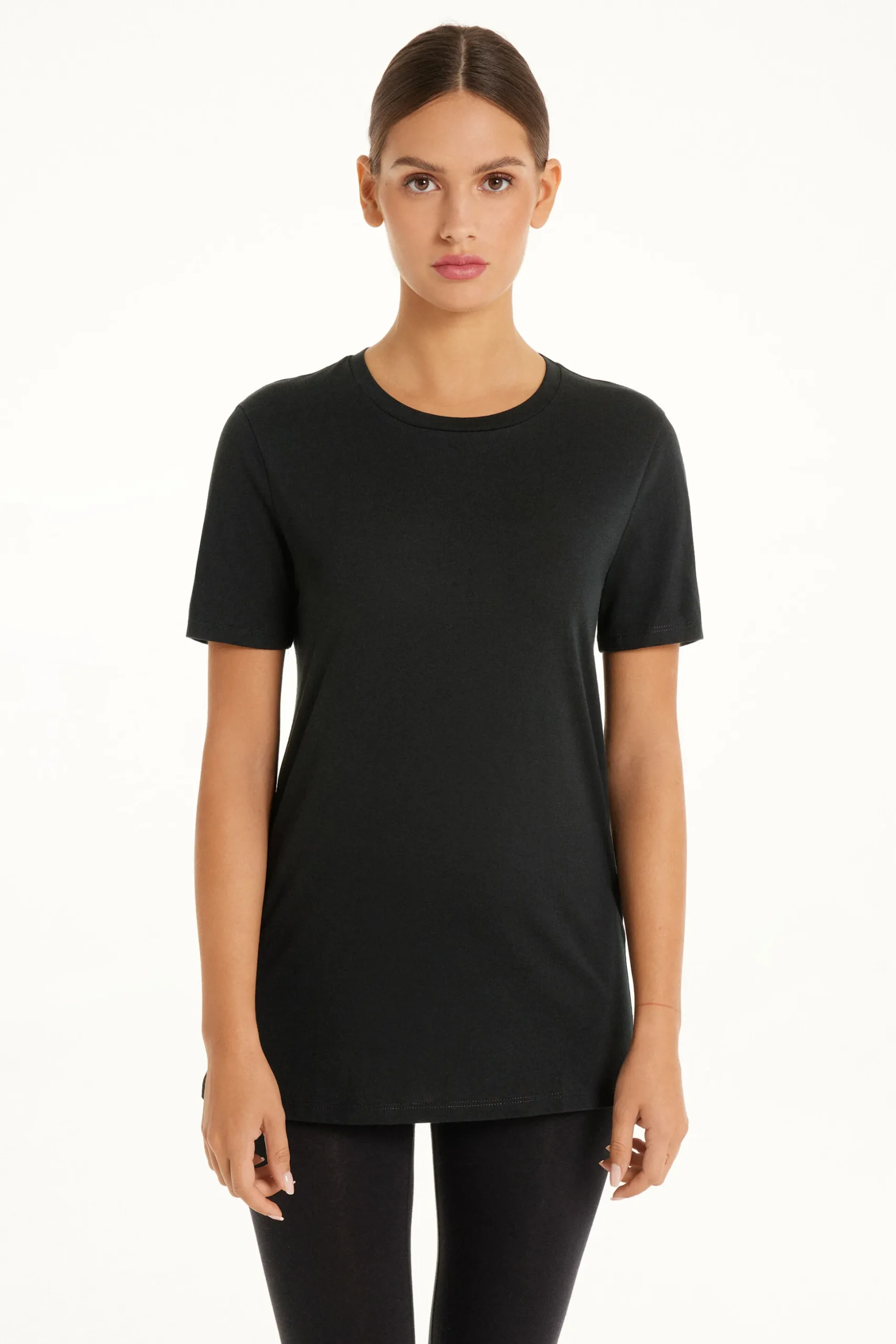 Basic Jersey T-Shirt - Short-Sleeved Tops - Women | Tezenis