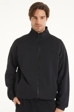 Basic Long Sleeve Pocket Zip Sweatshirt - Sweatshirts - Men | Tezenis