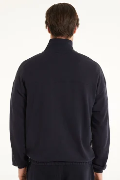 Basic Long Sleeve Pocket Zip Sweatshirt - Sweatshirts - Men | Tezenis