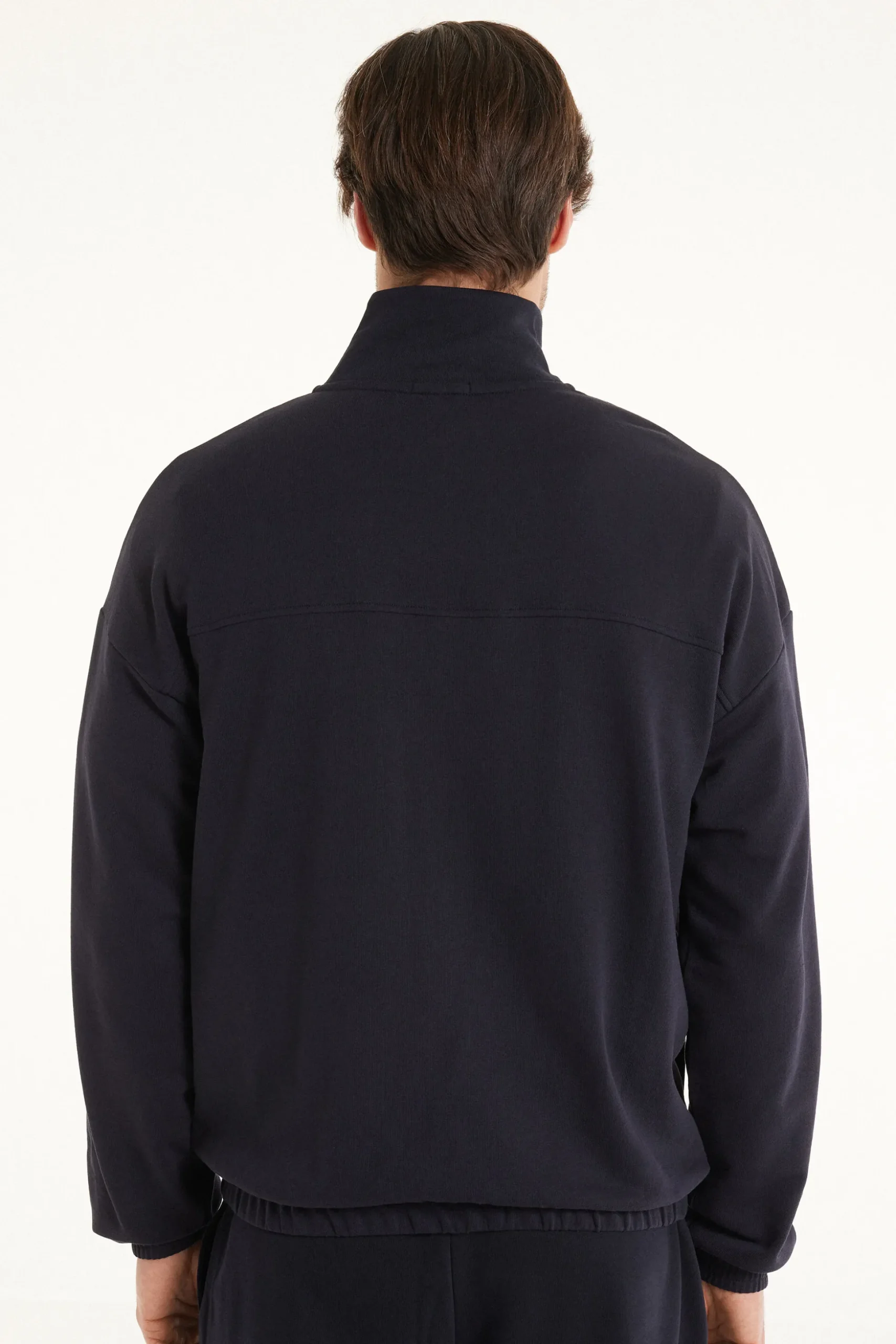 Basic Long Sleeve Pocket Zip Sweatshirt - Sweatshirts - Men | Tezenis
