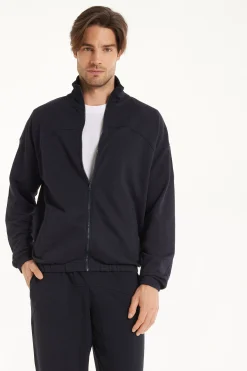 Basic Long Sleeve Pocket Zip Sweatshirt - Sweatshirts - Men | Tezenis