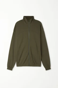 Basic Long Sleeve Pocket Zip Sweatshirt - Sweatshirts - Men | Tezenis