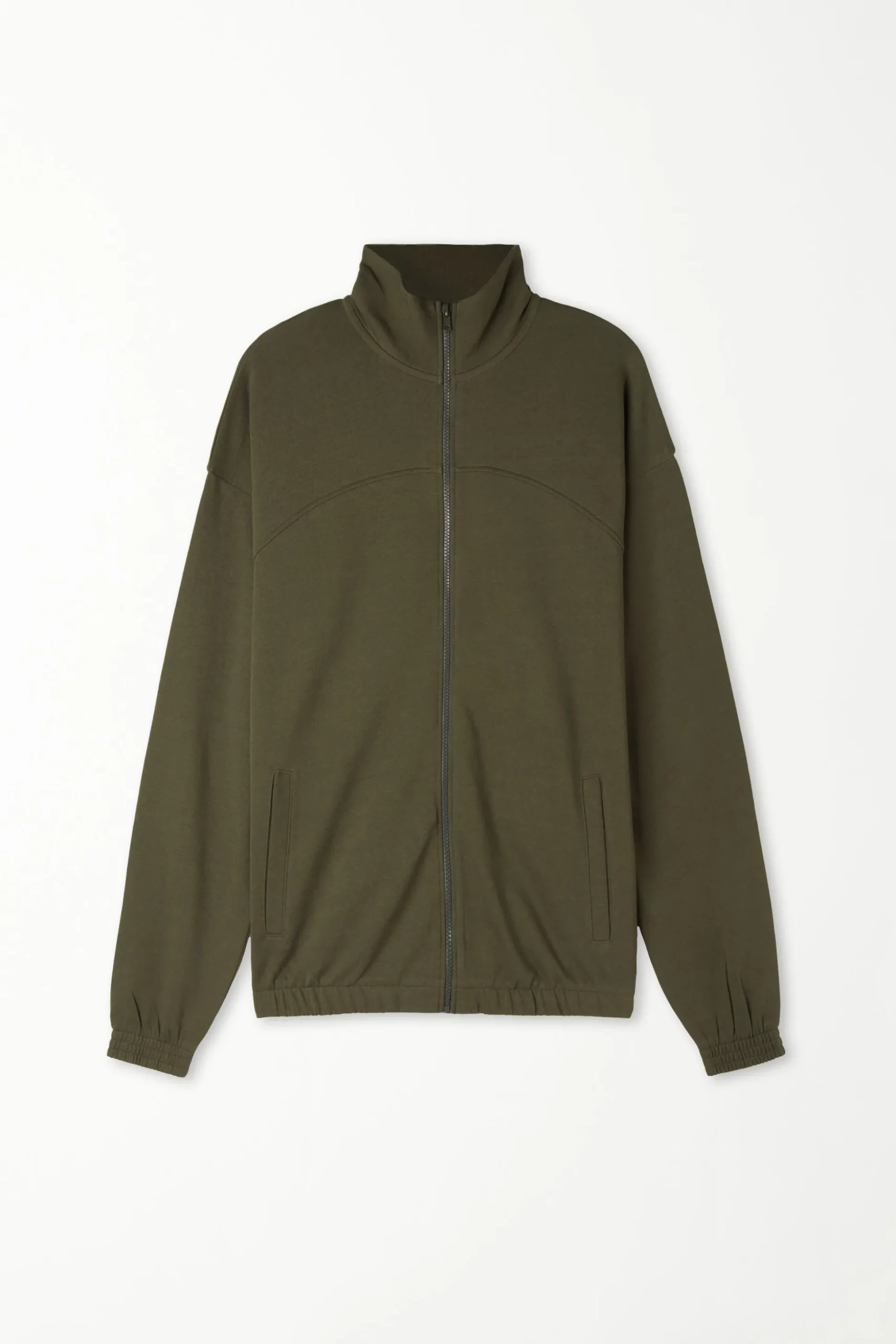 Basic Long Sleeve Pocket Zip Sweatshirt - Sweatshirts - Men | Tezenis