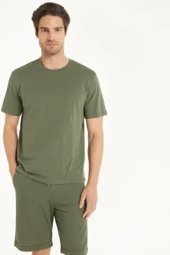 Basic Loose Fitting Cotton T-shirt - T-Shirts - Men | Tezenis