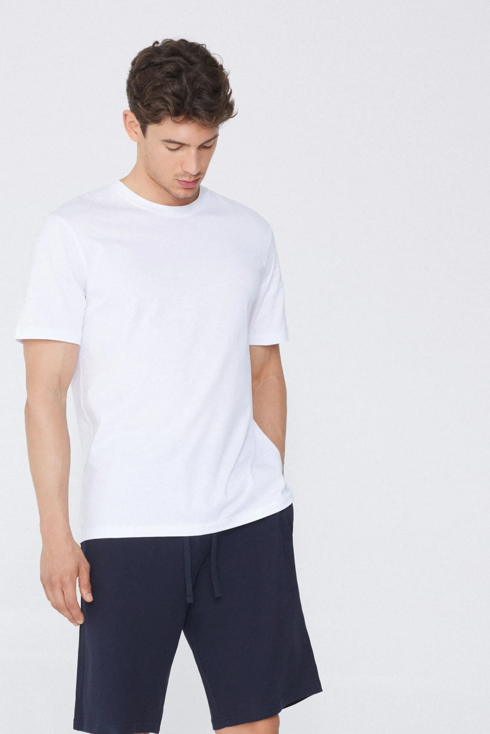 Basic Loose Fitting Cotton T-shirt - T-Shirts - Men | Tezenis