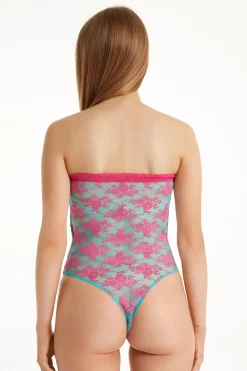 Bonbon Lace Bandeau Bodysuit - Underwear Bodysuits - Women | Tezenis