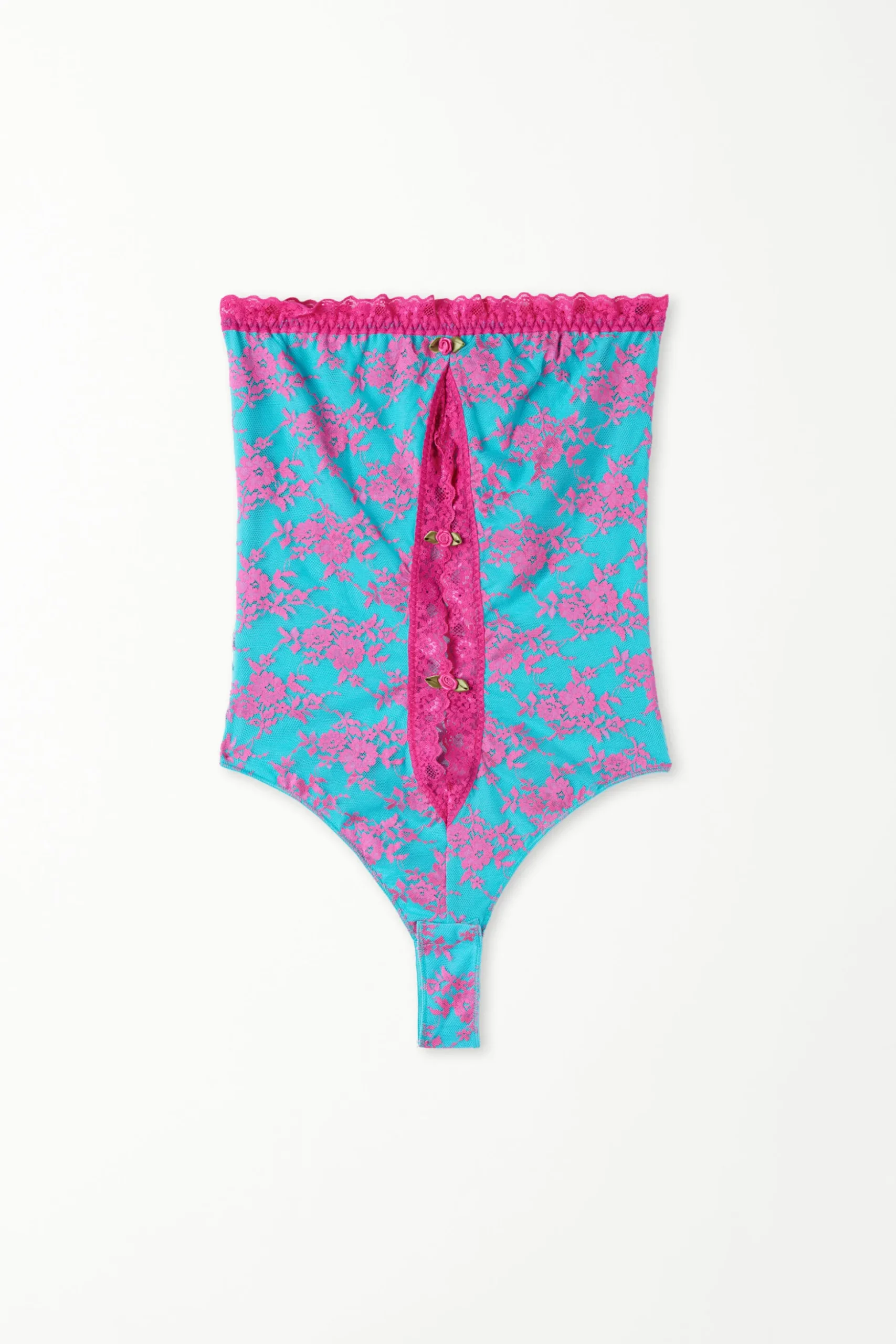 Bonbon Lace Bandeau Bodysuit - Underwear Bodysuits - Women | Tezenis