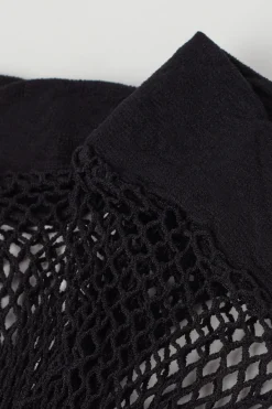 Bow Fishnet Knee-High Stockings - Socks - Women | Tezenis