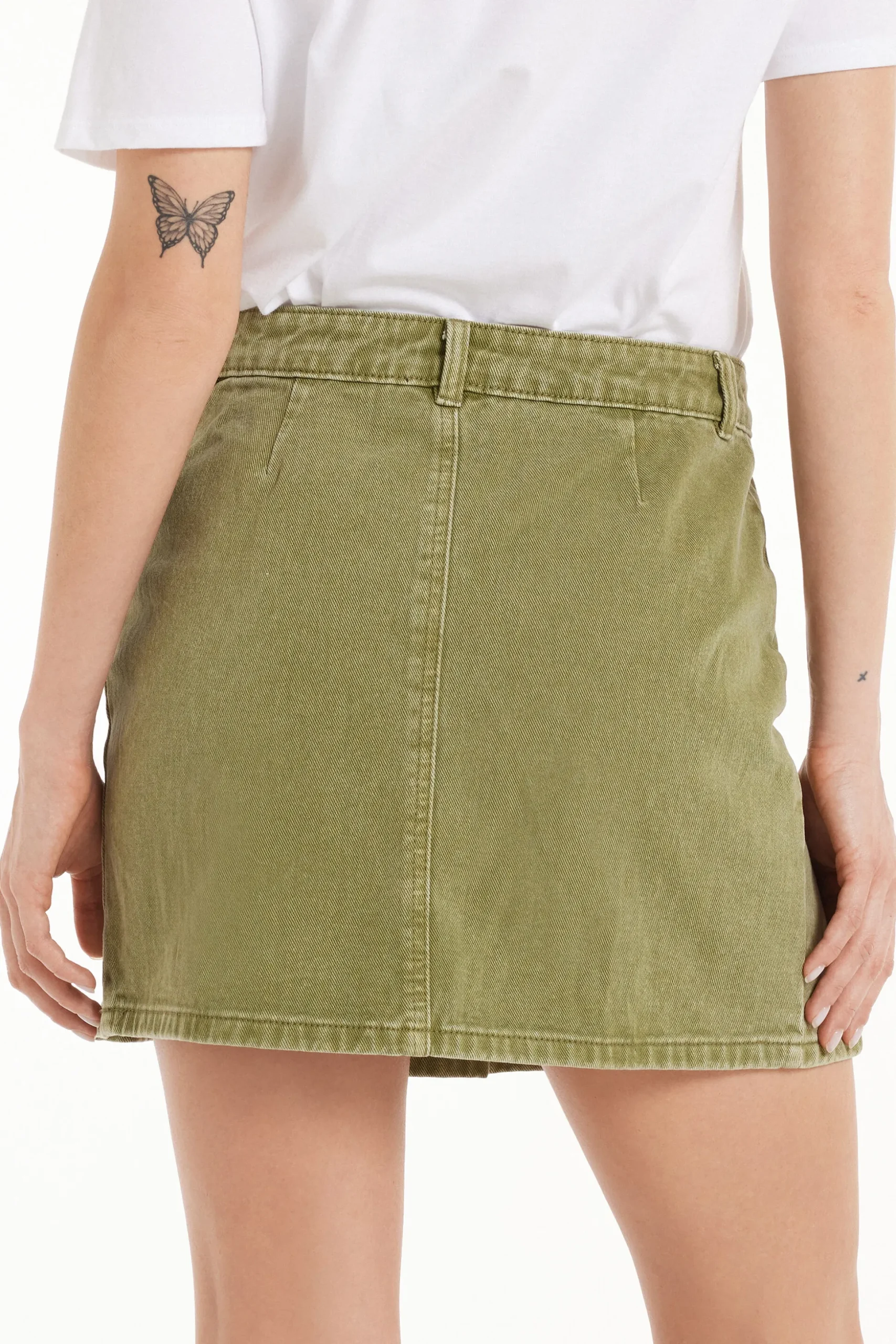 Box Pleat Denim Mini Skirt - Skirts - Women | Tezenis