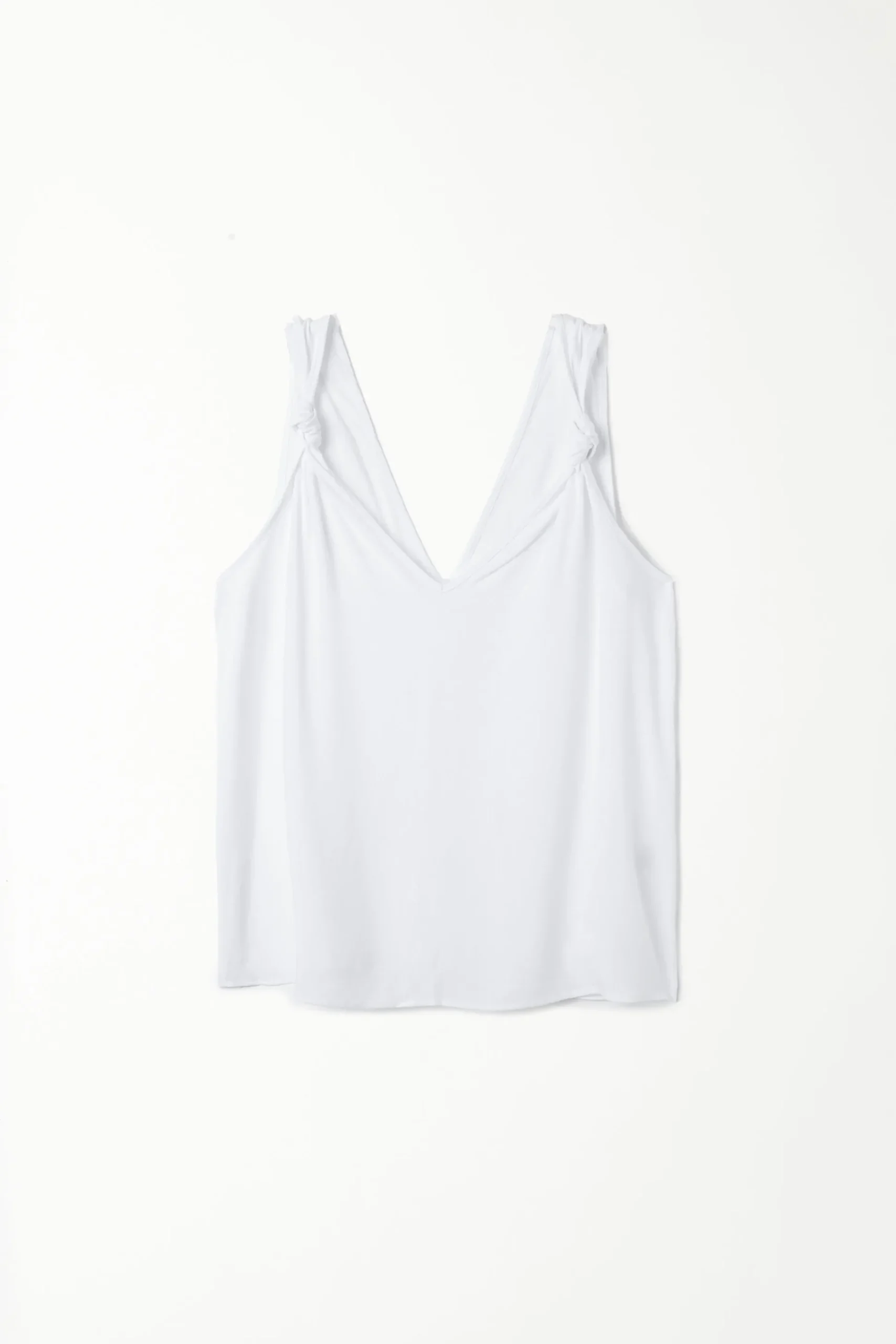 Brushed Fabric Knotted Tank Top - Tank Tops - Women | Tezenis